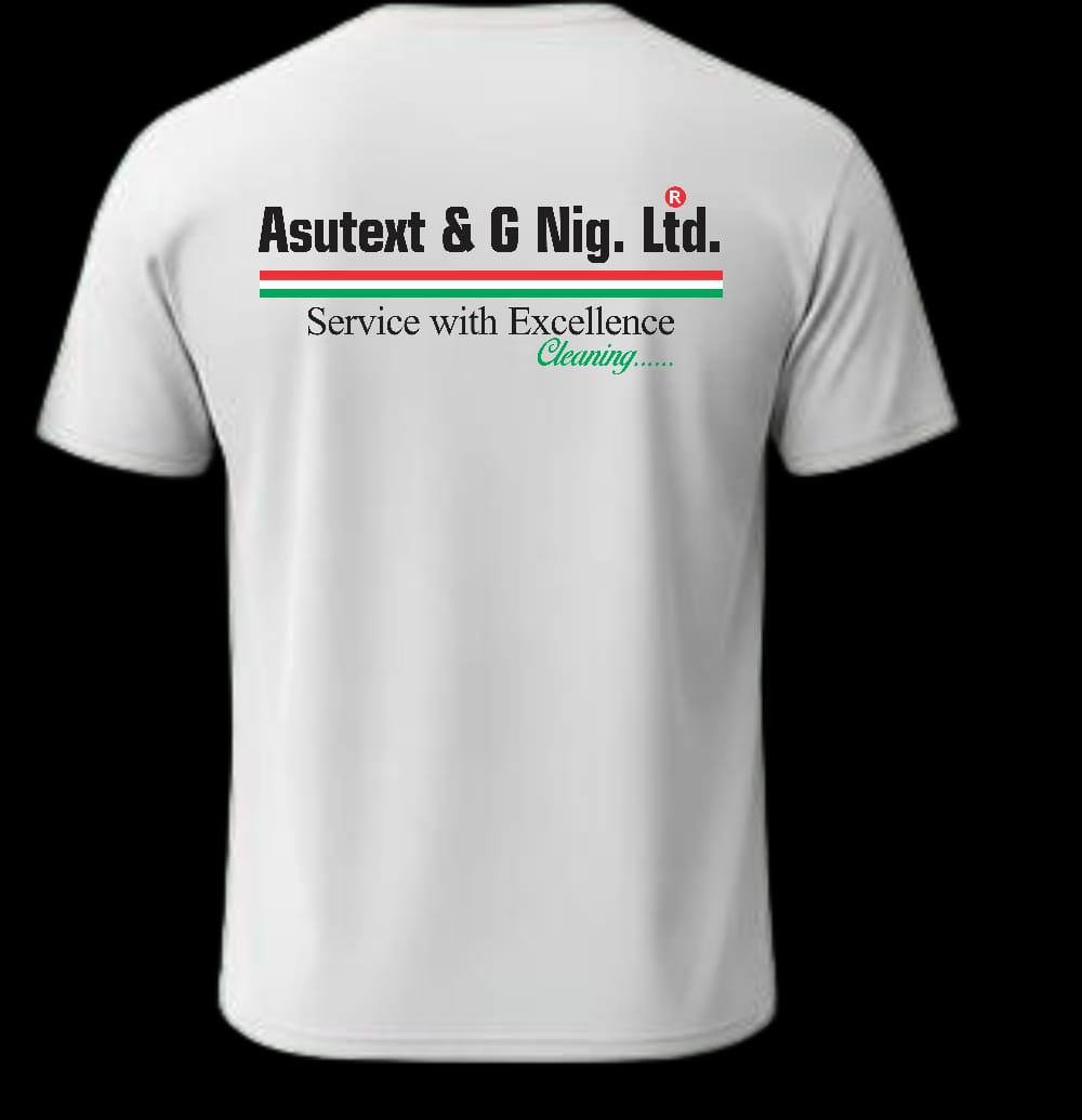 Custom white crewneck T-shirt with logo print